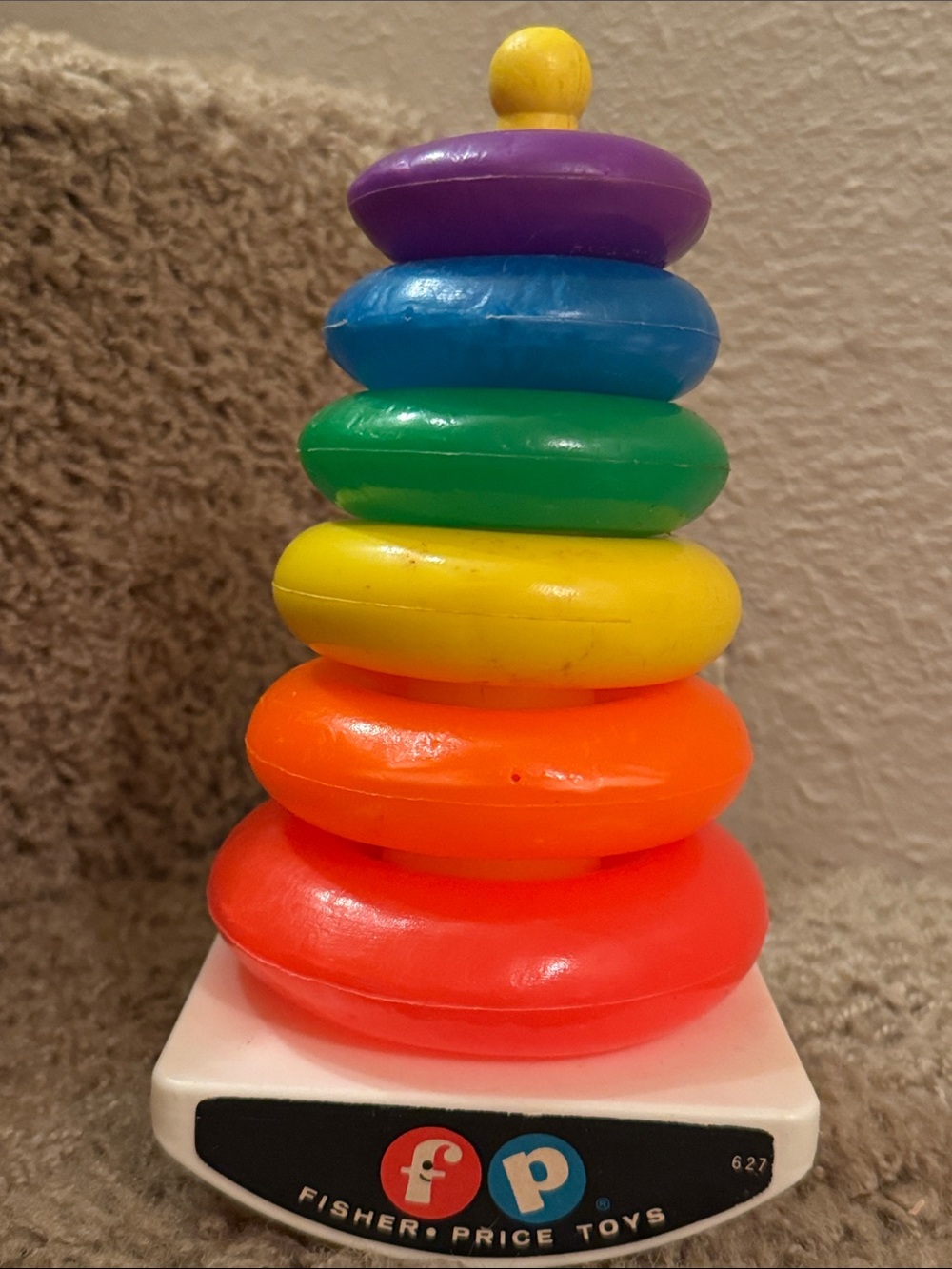 Fisher-Price Classic Rainbow Stacking Rings Toy - Multicolor